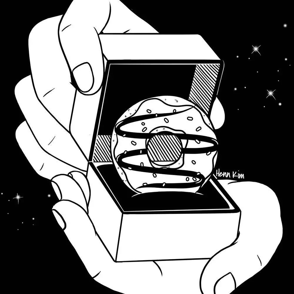 一組扎心黑色治愈系漫畫，看哭了的黑白插畫