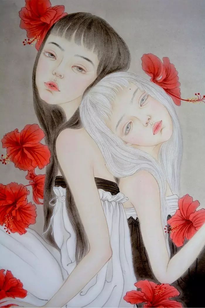 古風(fēng)詩意手繪插畫：一場風(fēng)花雪月任飄搖美！