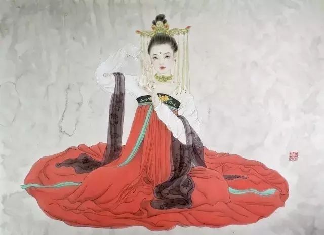 古風(fēng)詩意手繪插畫：一場風(fēng)花雪月任飄搖美！