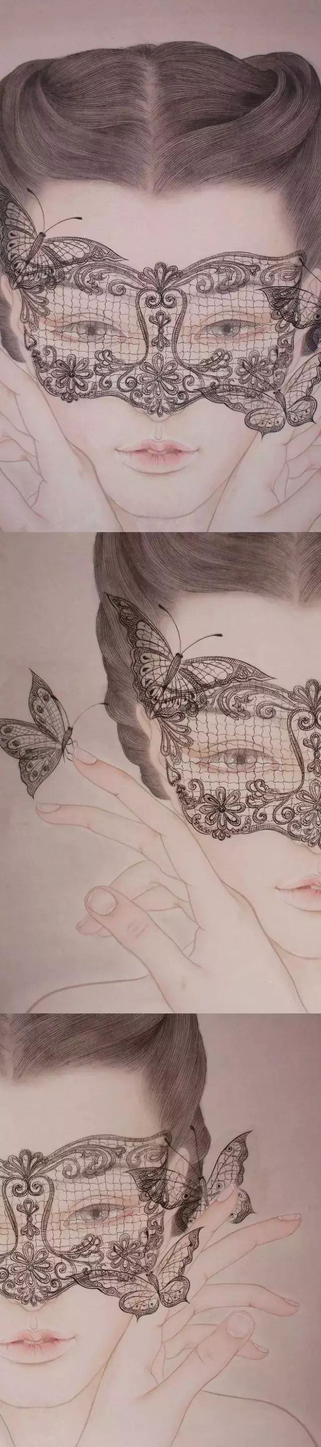 古風(fēng)詩意手繪插畫：一場(chǎng)風(fēng)花雪月任飄搖美！