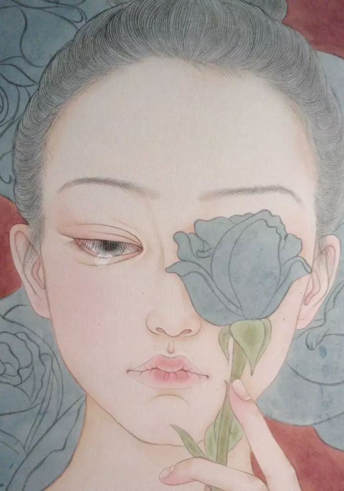 古風詩意手繪插畫：一場風花雪月任飄搖美！