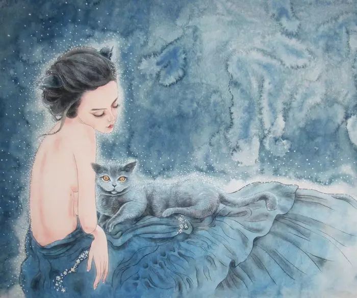 古風(fēng)詩(shī)意手繪插畫(huà)：一場(chǎng)風(fēng)花雪月任飄搖美！