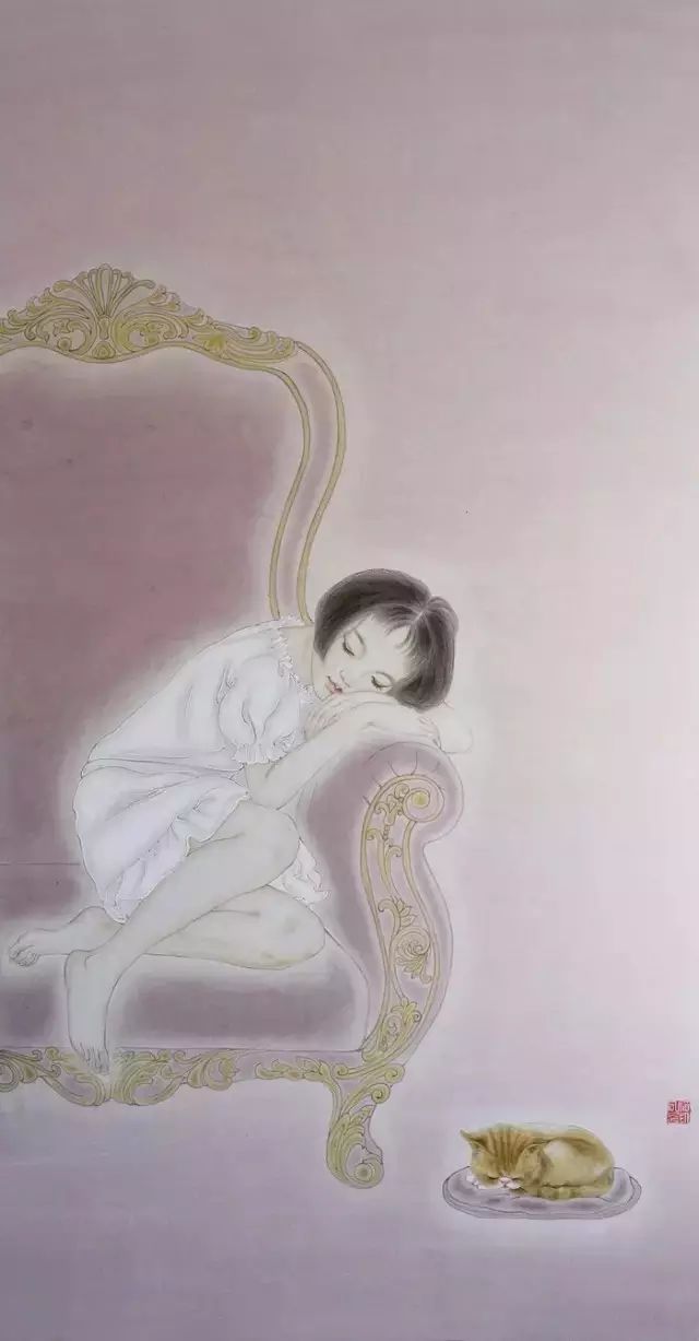 古風(fēng)詩(shī)意手繪插畫(huà)：一場(chǎng)風(fēng)花雪月任飄搖美！