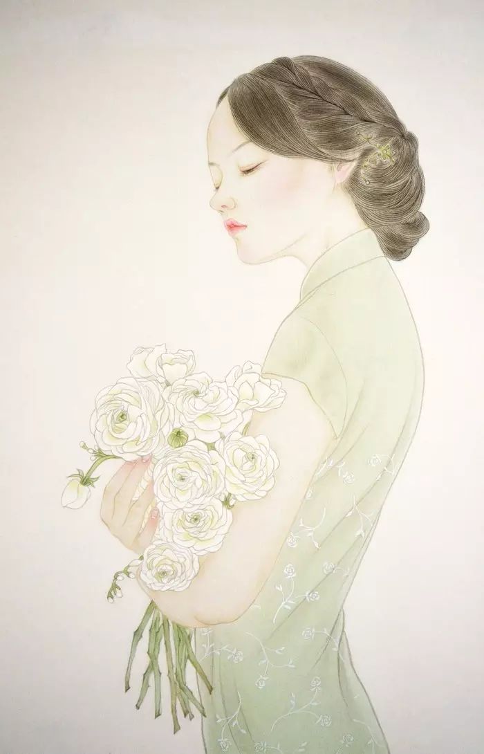 古風詩意手繪插畫：一場風花雪月任飄搖美！