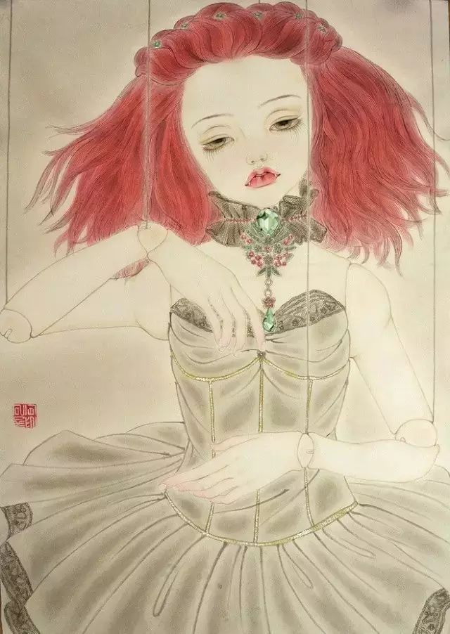 古風(fēng)詩意手繪插畫：一場(chǎng)風(fēng)花雪月任飄搖美！