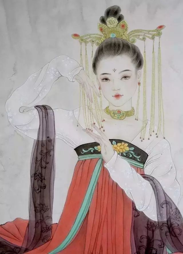 古風(fēng)詩意手繪插畫：一場風(fēng)花雪月任飄搖美！