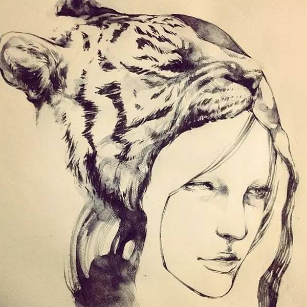 50幅人物速寫(xiě)手繪插畫(huà)：感受時(shí)尚奇妙意境