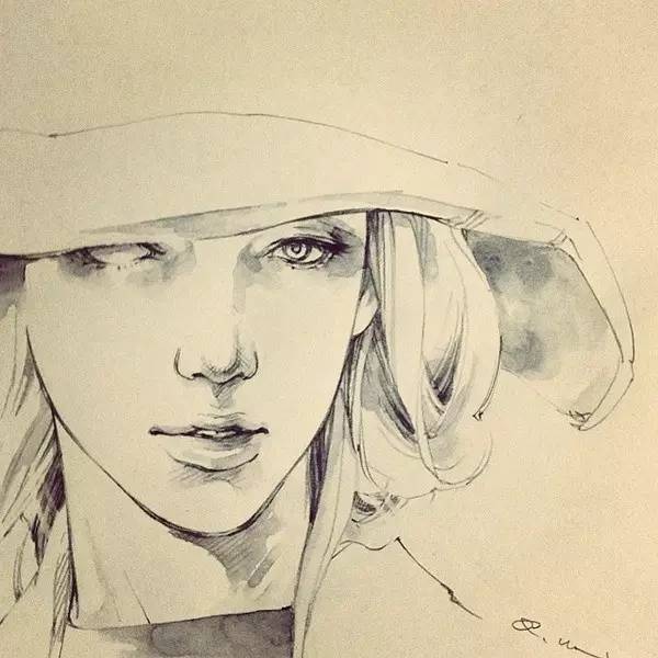 50幅人物速寫(xiě)手繪插畫(huà)：感受時(shí)尚奇妙意境