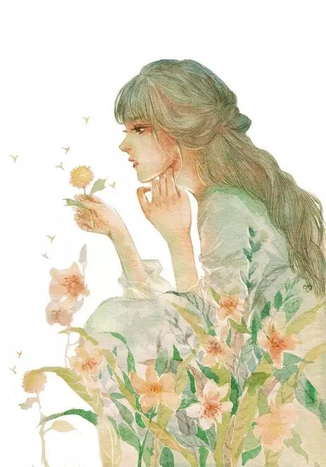 小清新少女心插畫(huà)欣賞:優(yōu)雅浪漫的少女插畫(huà)