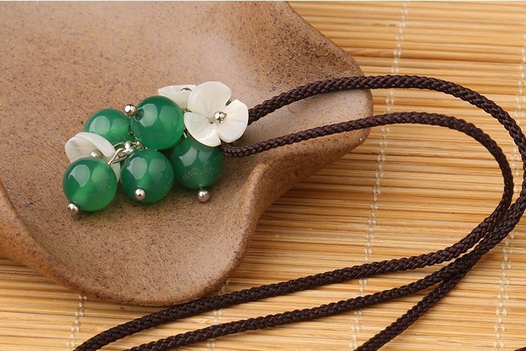 浮嵐暖翠項(xiàng)鏈，復(fù)古森系簡(jiǎn)約首飾