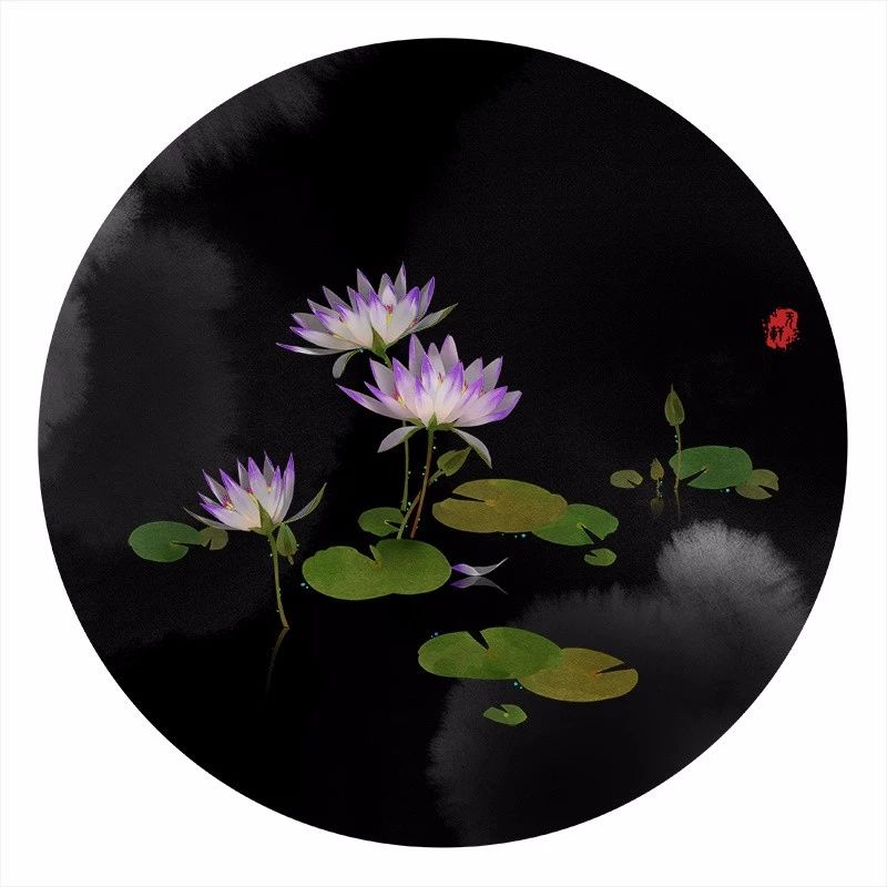 清新古風(fēng)花卉插畫(huà)，清雅如詩(shī)的插畫(huà)圖片