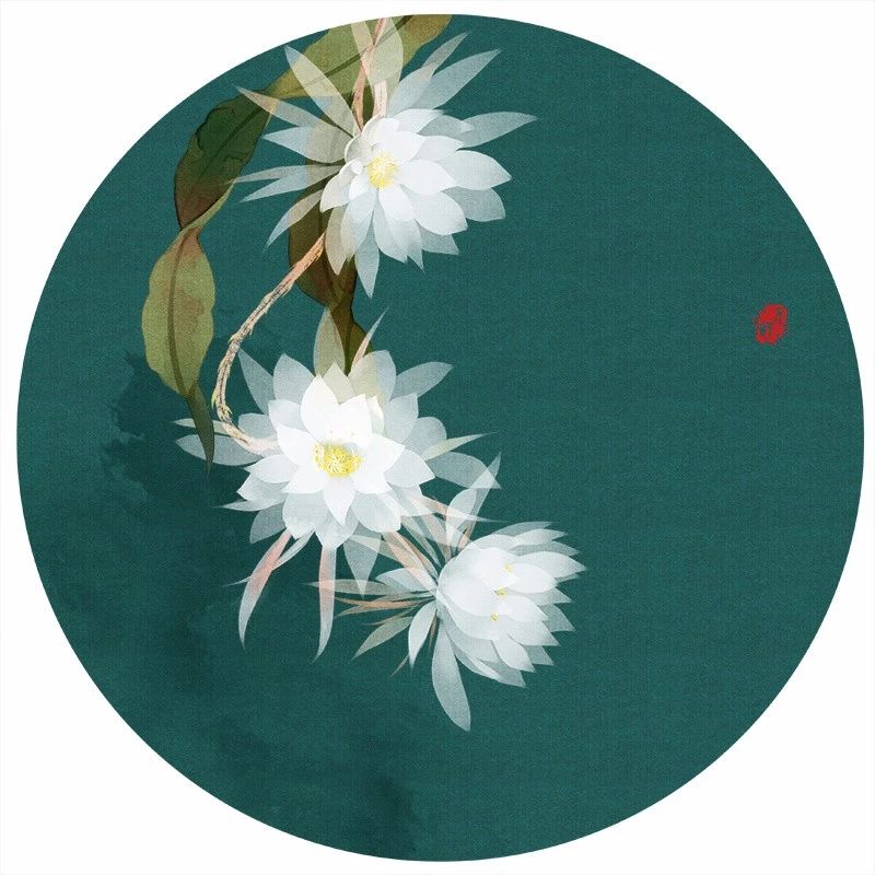 清新古風(fēng)花卉插畫(huà)，清雅如詩(shī)的插畫(huà)圖片