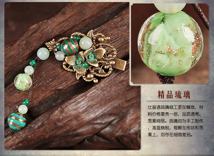 復古風青曼發(fā)夾，優(yōu)雅家佳樂文學發(fā)飾頭飾