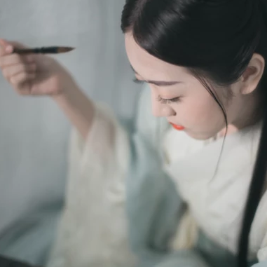 文藝清新碧春女生頭像，唯美古風(fēng)真人頭像