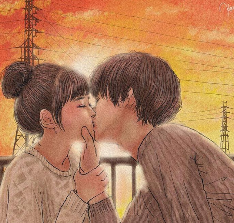 一組情侶情趣插畫(huà)，充滿(mǎn)誘惑的手繪插畫(huà)