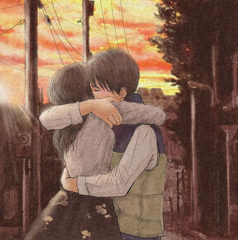 一組情侶情趣插畫，充滿誘惑的手繪插畫