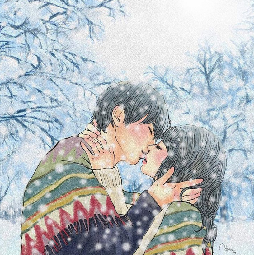 一組情侶情趣插畫(huà)，充滿(mǎn)誘惑的手繪插畫(huà)