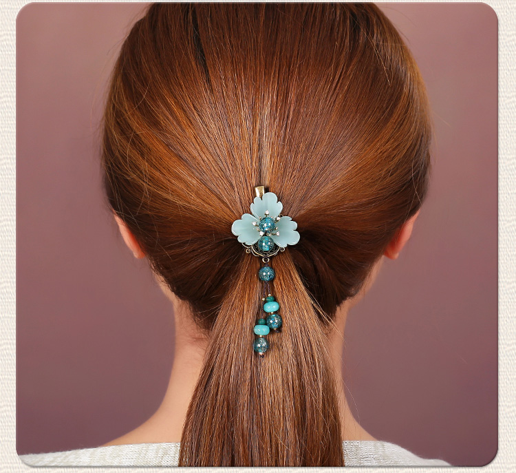 復(fù)古風(fēng)葉子發(fā)夾，素雅氣質(zhì)頭飾