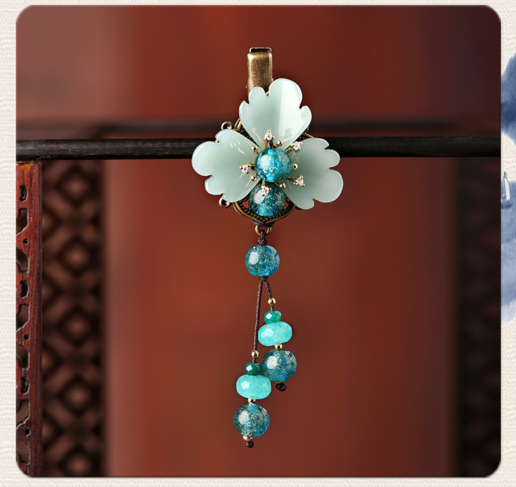 復(fù)古風(fēng)葉子發(fā)夾，素雅氣質(zhì)頭飾