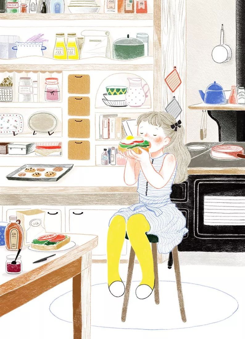 一組小清新彩鉛插畫(huà)，唯美的色彩世界!