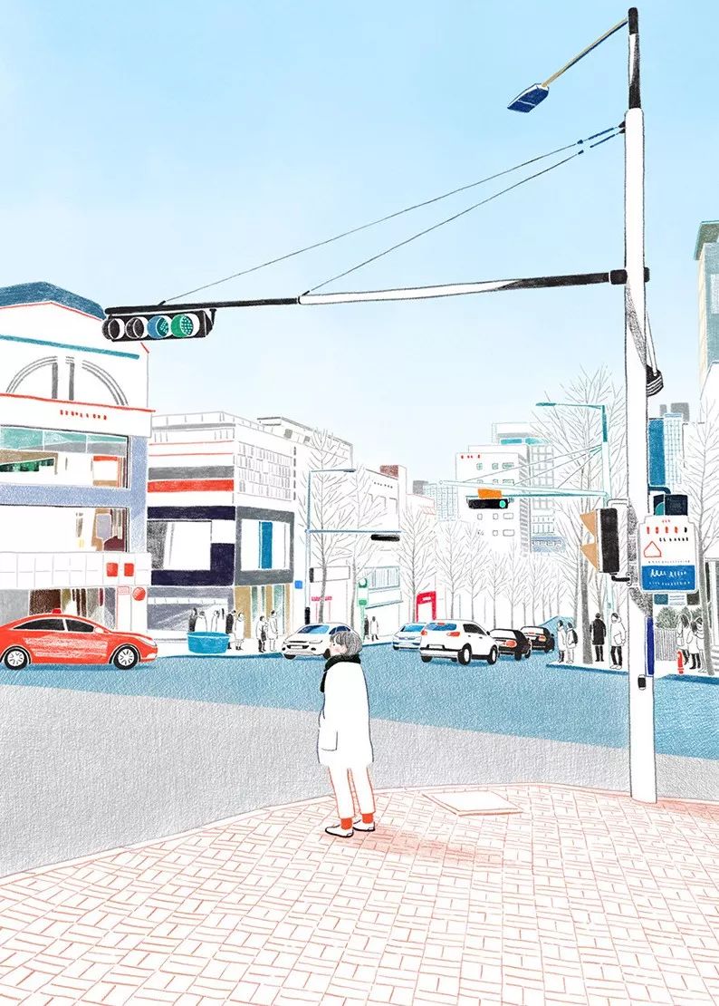 一組小清新彩鉛插畫(huà)，唯美的色彩世界!