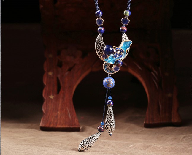 云水步生蓮項鏈，清雅脫俗首飾