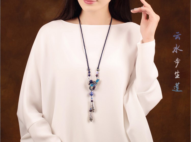 云水步生蓮項鏈，清雅脫俗首飾