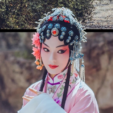 一組京劇戲曲花旦頭像，唯美古風(fēng)真人頭像