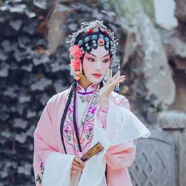 一組京劇戲曲花旦頭像，唯美古風(fēng)真人頭像