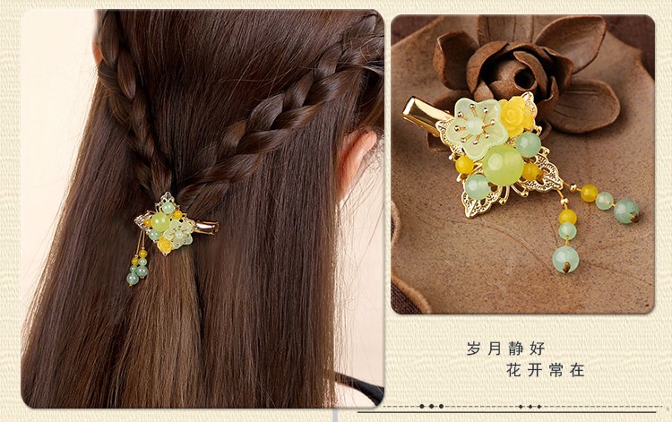 小清新復(fù)古頭飾，淑女氣質(zhì)發(fā)夾頭飾