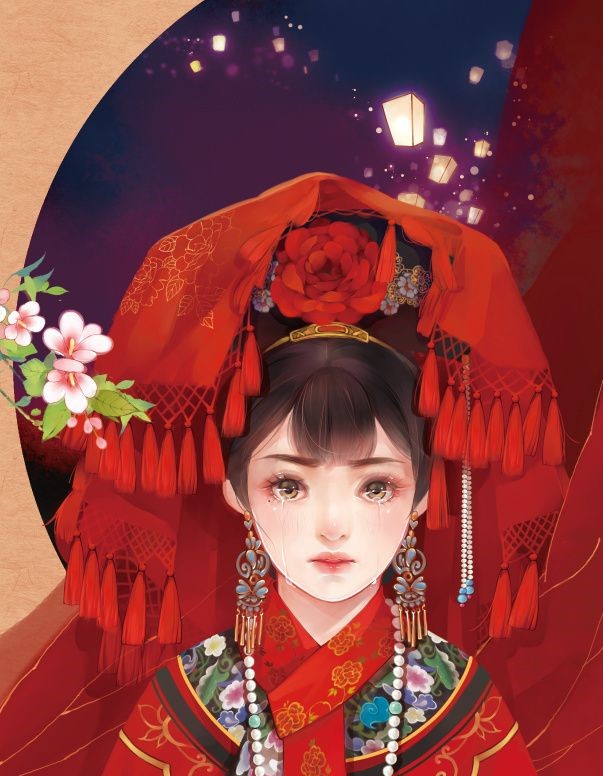 6張唯美古風(fēng)圖片：一襲紅衣、披妝待嫁