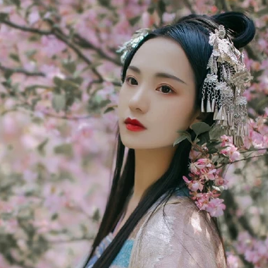 花香滿溢女生頭像，唯美古風(fēng)真人頭像