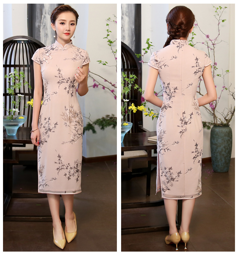 溫婉柔情的粉色旗袍，跨越時(shí)代的美!