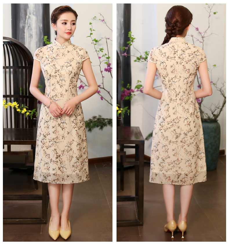 田園風花聚旗袍，小碎花風情旗袍裙!