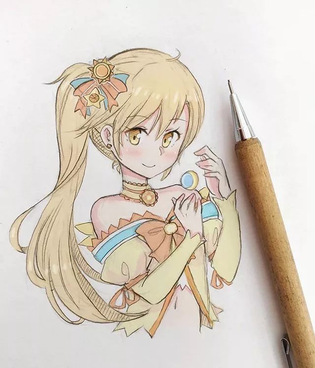 清新可愛美少女插畫，萌化你的心！