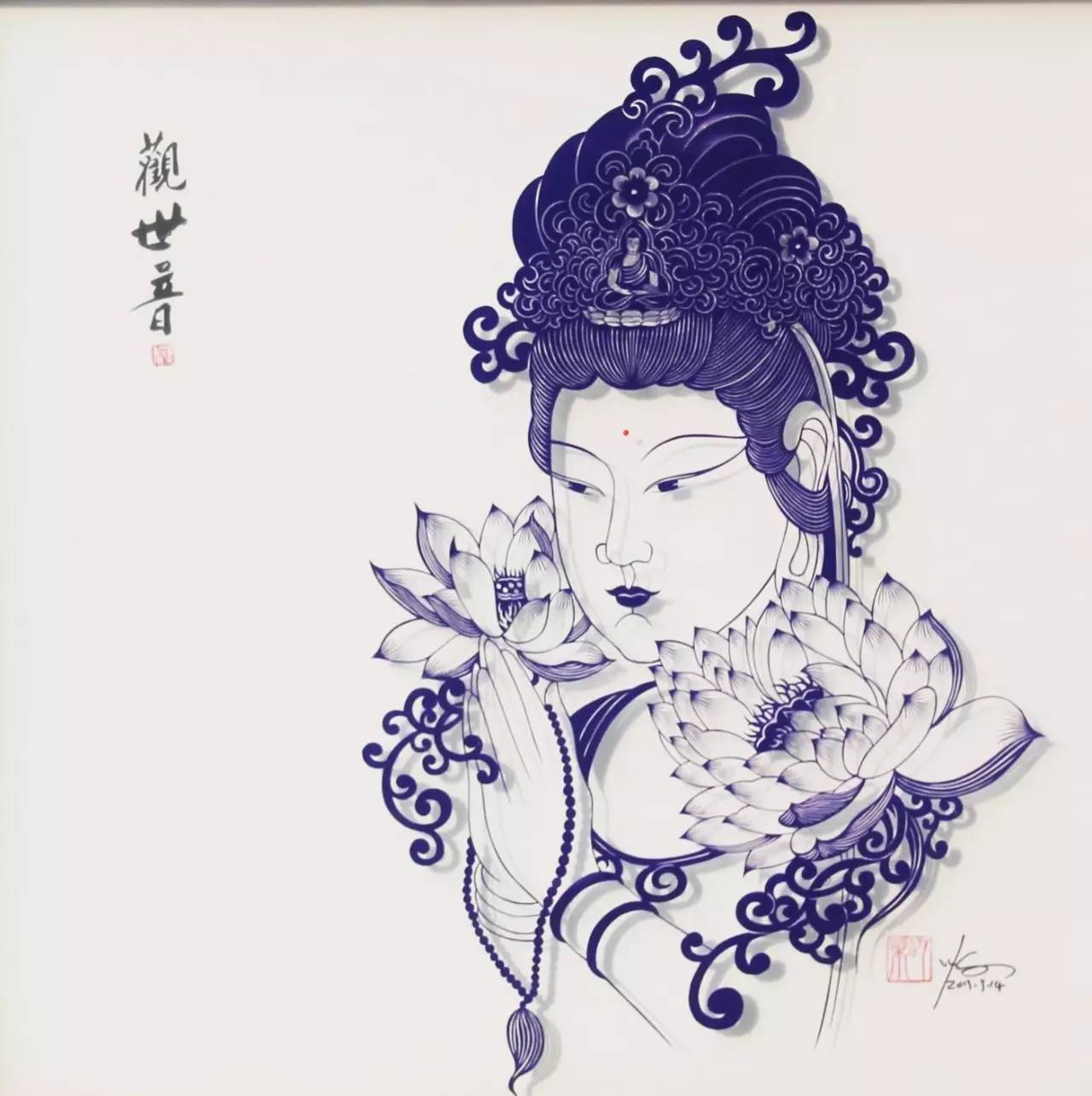 剪紙藝術作品：一次鏤空一根線條的信仰！