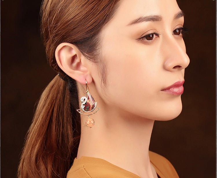 靜緣鴛鴦耳環(huán)，古典美好寓意首飾