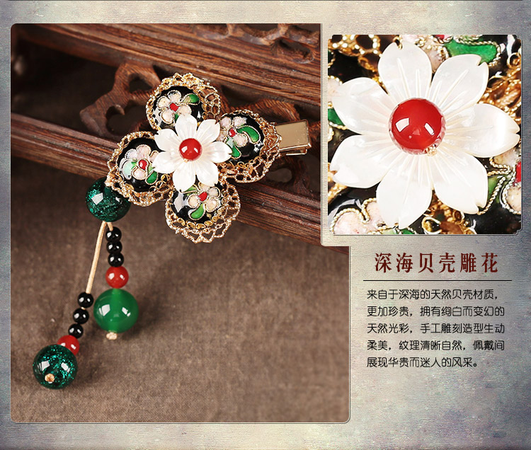 翠華春發(fā)夾，華麗典雅頭飾