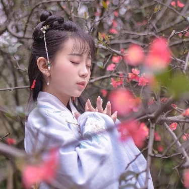 可愛漢服女生頭像，唯美古風(fēng)真人頭像