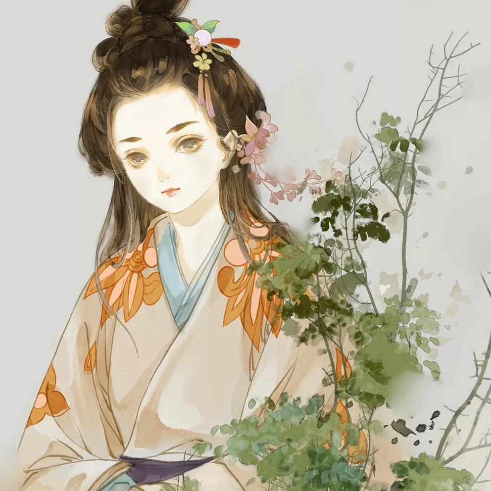 古風(fēng)女子頭像，一顰一笑盡動(dòng)人