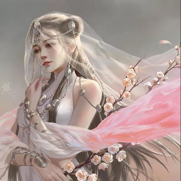 古風(fēng)女子頭像，一顰一笑盡動(dòng)人