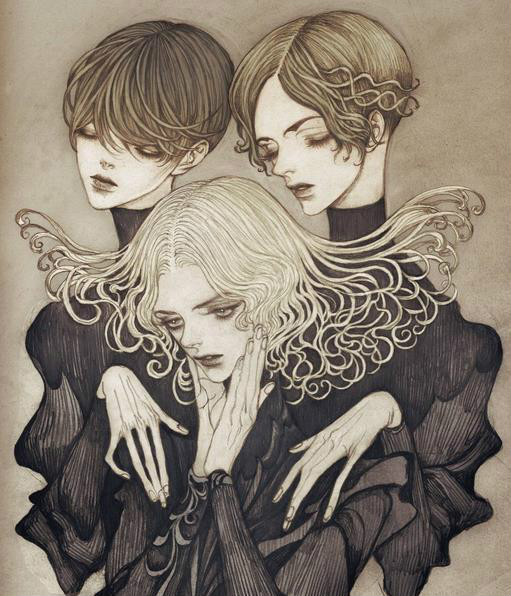 九款復(fù)古插畫欣賞：一種心情一種元素