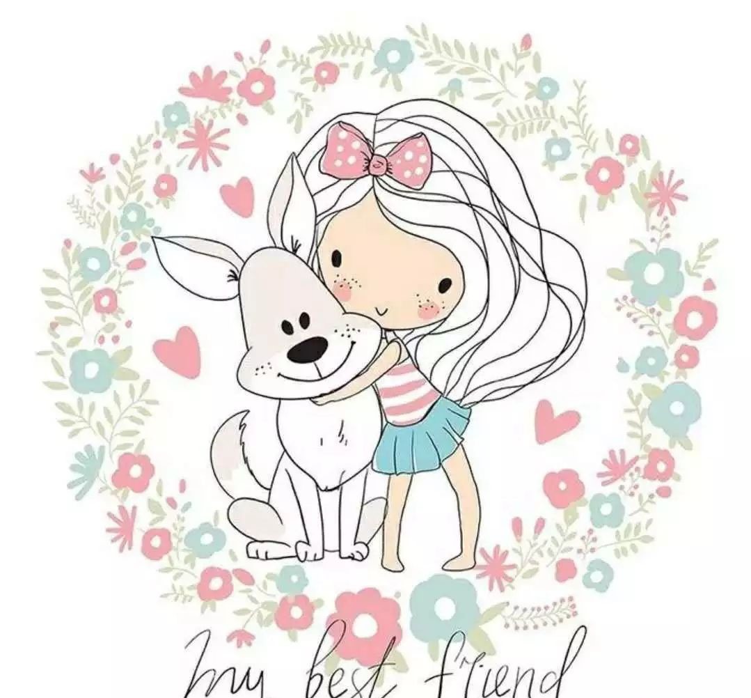 一組清新萌系簡筆插畫：萌動你的心靈！