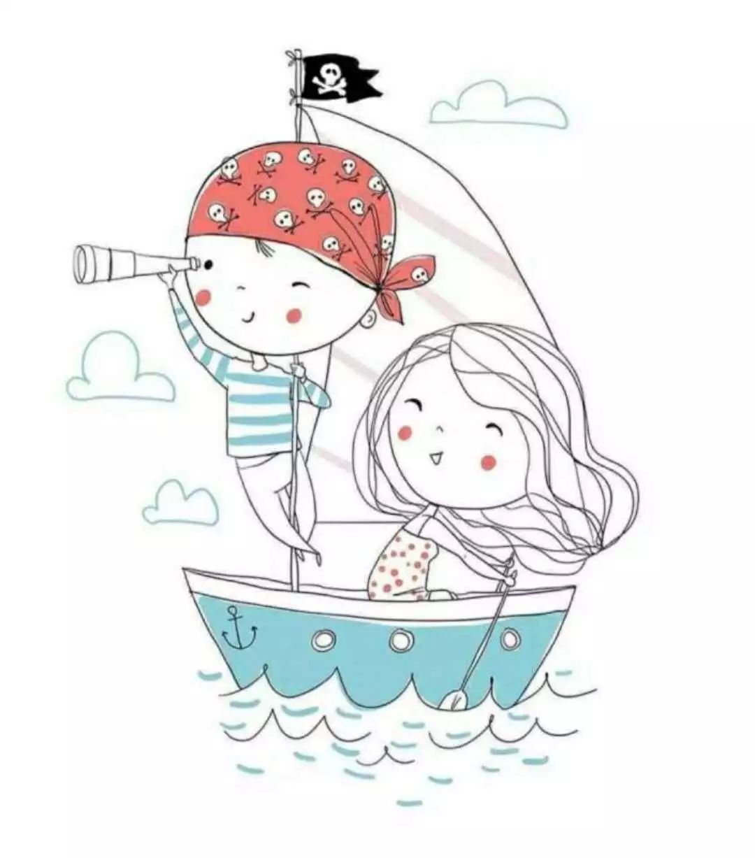 一組清新萌系簡筆插畫：萌動(dòng)你的心靈！