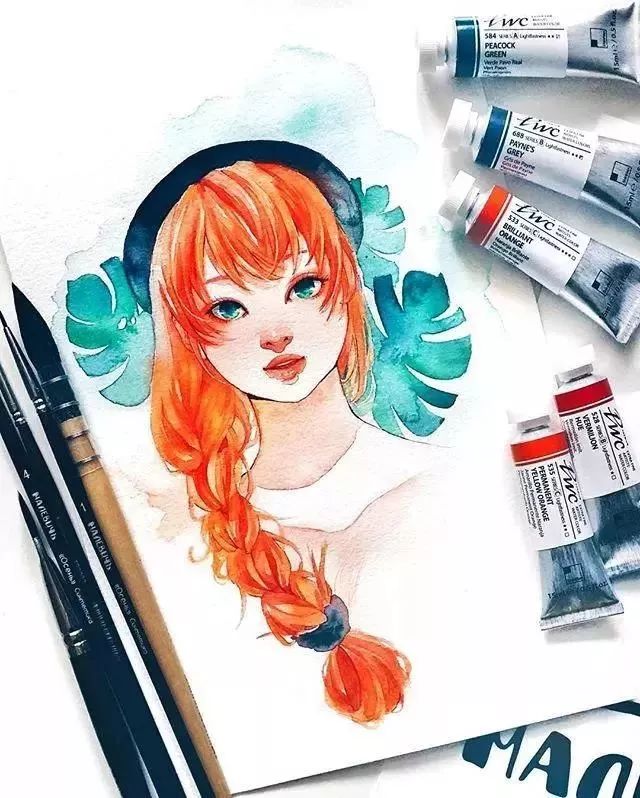 37款唯美水彩插畫：不一樣的色彩視覺！