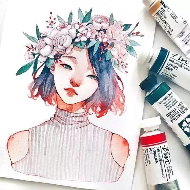 37款唯美水彩插畫(huà)：不一樣的色彩視覺(jué)！