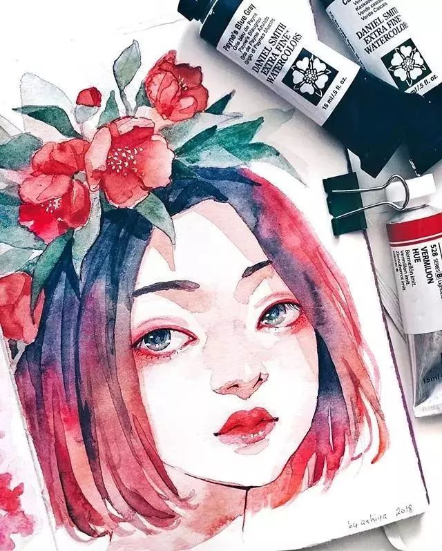 37款唯美水彩插畫(huà)：不一樣的色彩視覺(jué)！