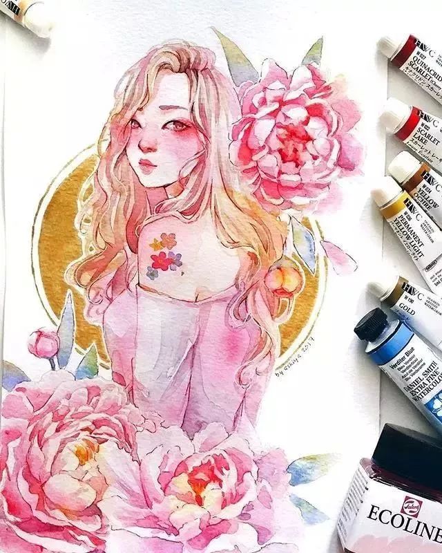 37款唯美水彩插畫(huà)：不一樣的色彩視覺(jué)！