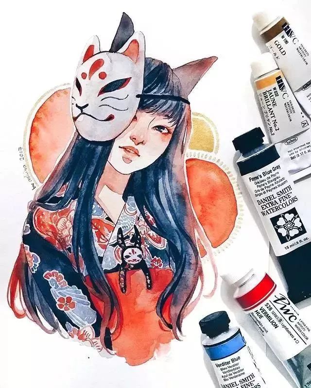 37款唯美水彩插畫(huà)：不一樣的色彩視覺(jué)！