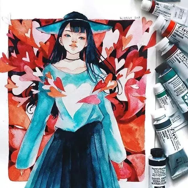 37款唯美水彩插畫(huà)：不一樣的色彩視覺(jué)！